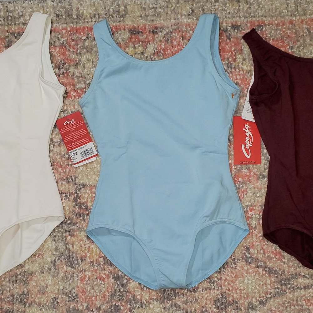 Lot of three Capezio Tank Leotard, Sz Girls M 8-10